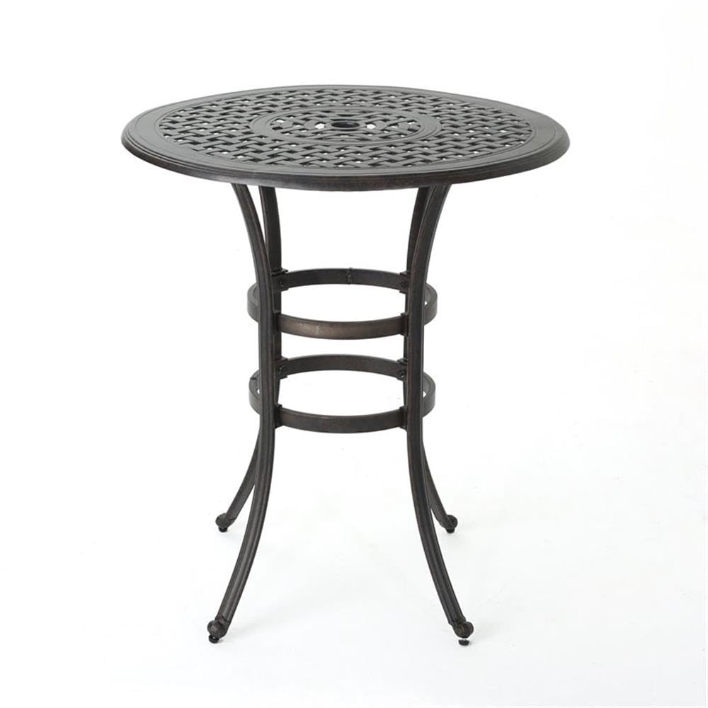 Christopher Knight Home top grillwork detail highlighting decorative pattern and water runoff