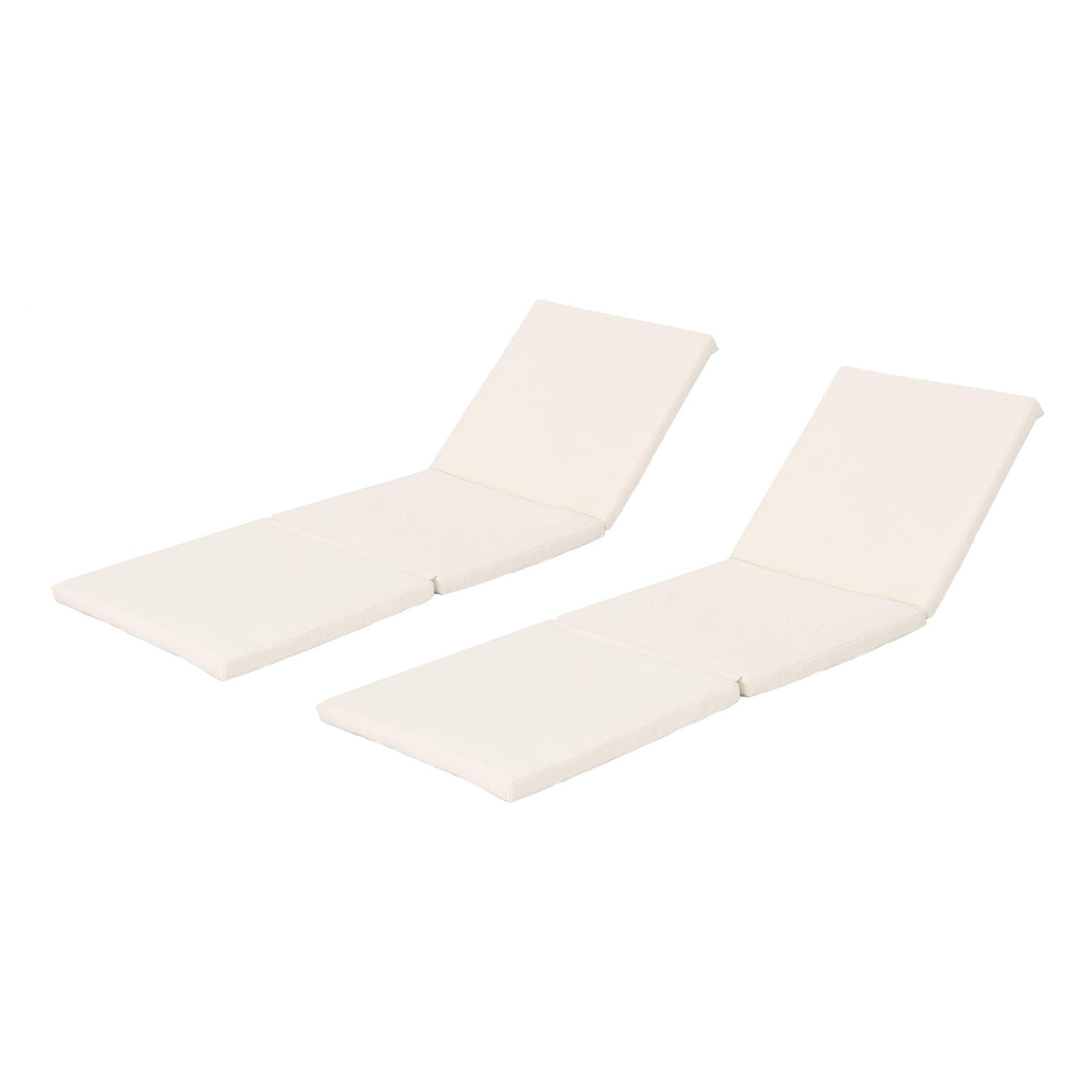 Christopher Knight Home front view of cream chaise cushion showing clean finish and comfort