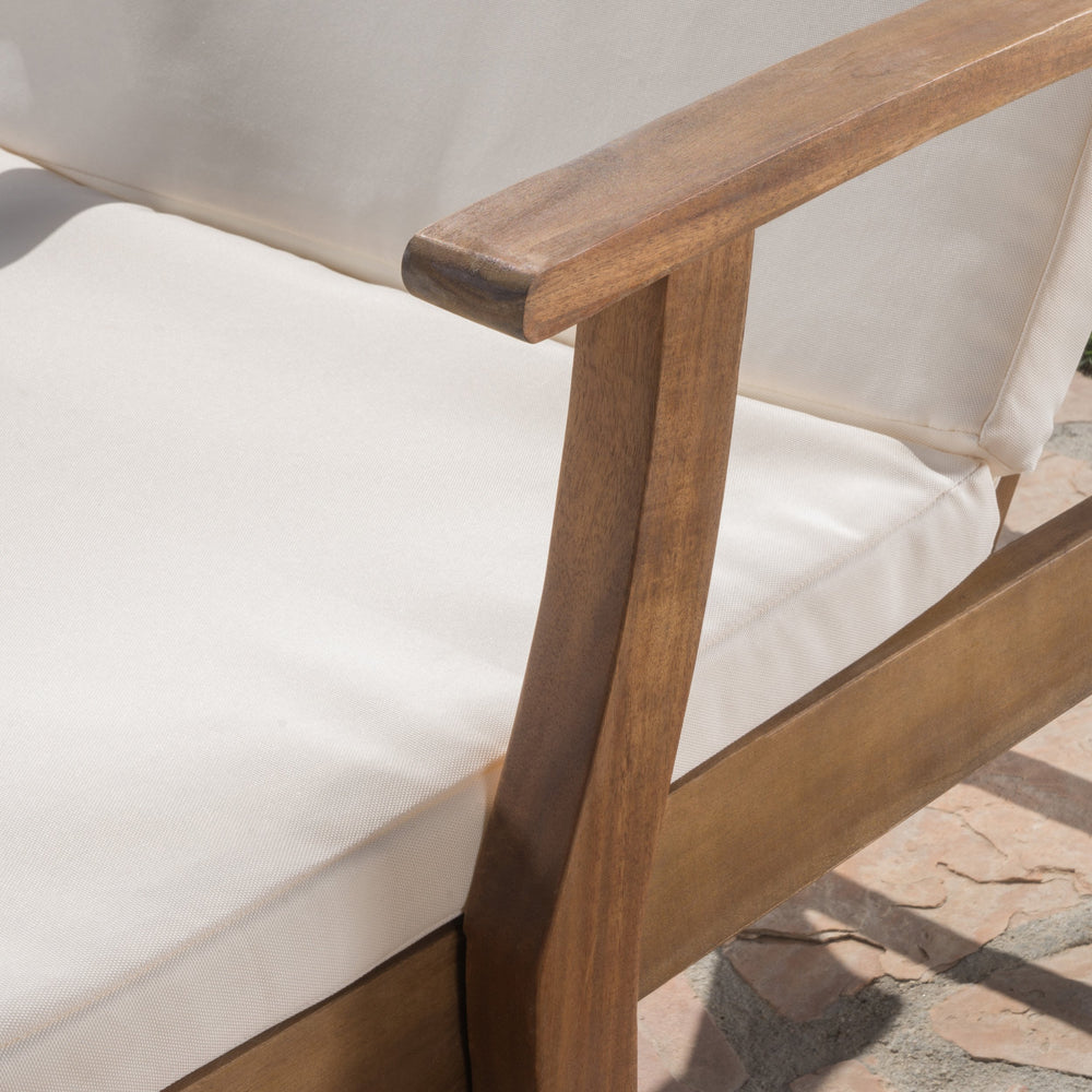 Christopher Knight Home edge view showing 2-inch thickness for supportive low-profile comfort