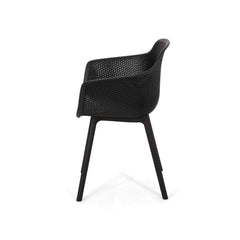 Christopher Knight Home Davina seat closeup demonstrating smooth polypropylene surface for quick wipes
