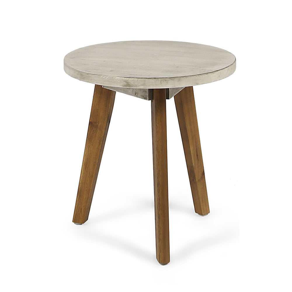 Christopher Knight Home Gino on patio beside chair with drink, outdoors-ready convenience