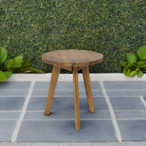 Christopher Knight Home tight shot of acacia wood grain on Gino table showing handcrafted detail and warm tone