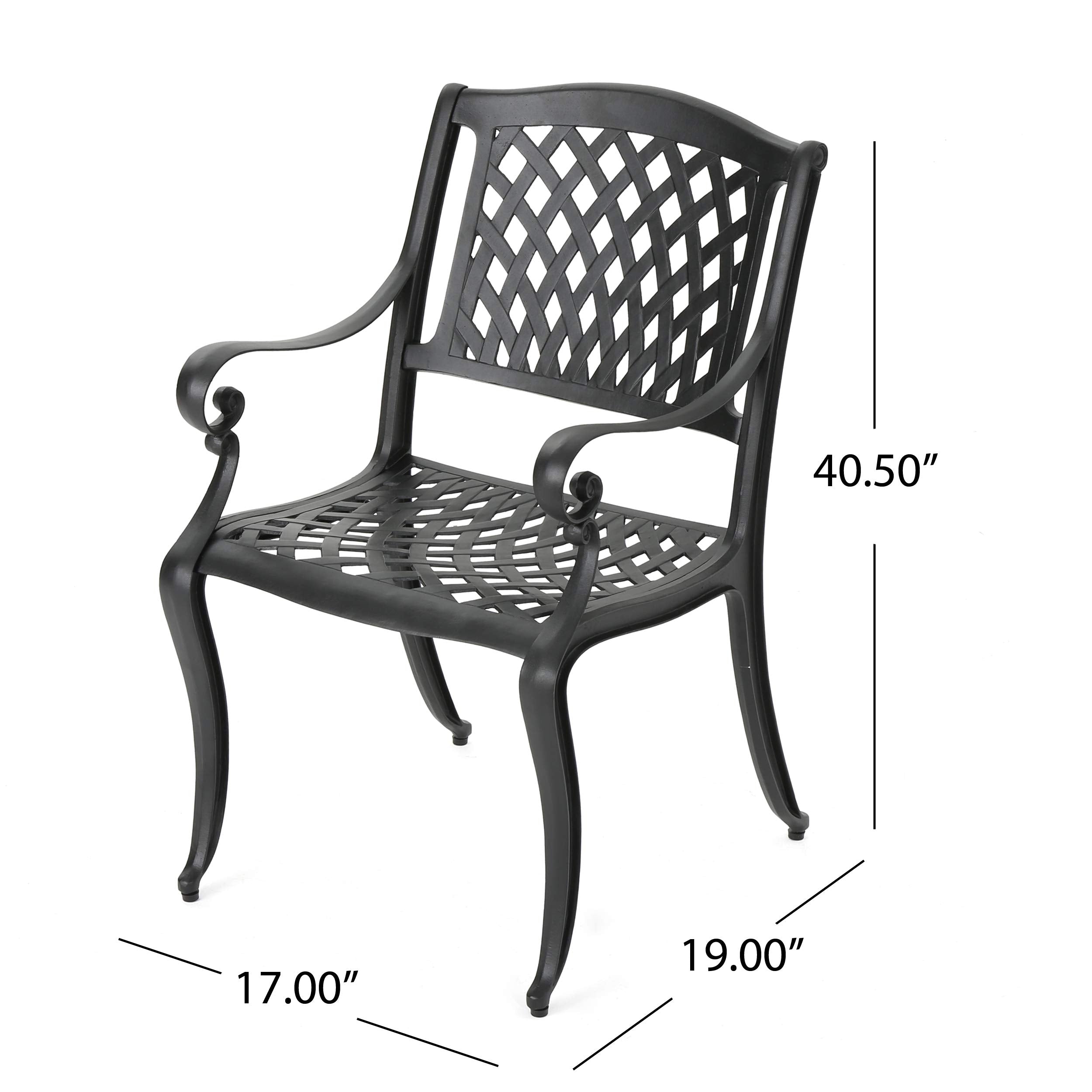Christopher Knight Home chair beside ruler showing dimensions and scale