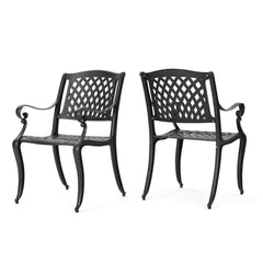 Christopher Knight Home front view showing elegant antique black finish and durable frame