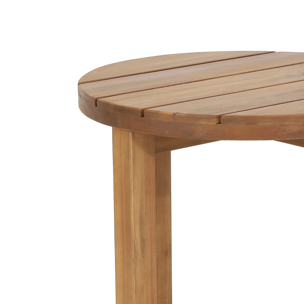 Christopher Knight Home Hamel next to chair showing 18-inch scale and compact fit