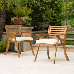 Christopher Knight Home zoom on cream cushion fabric demonstrating water-resistant material for easy maintenance