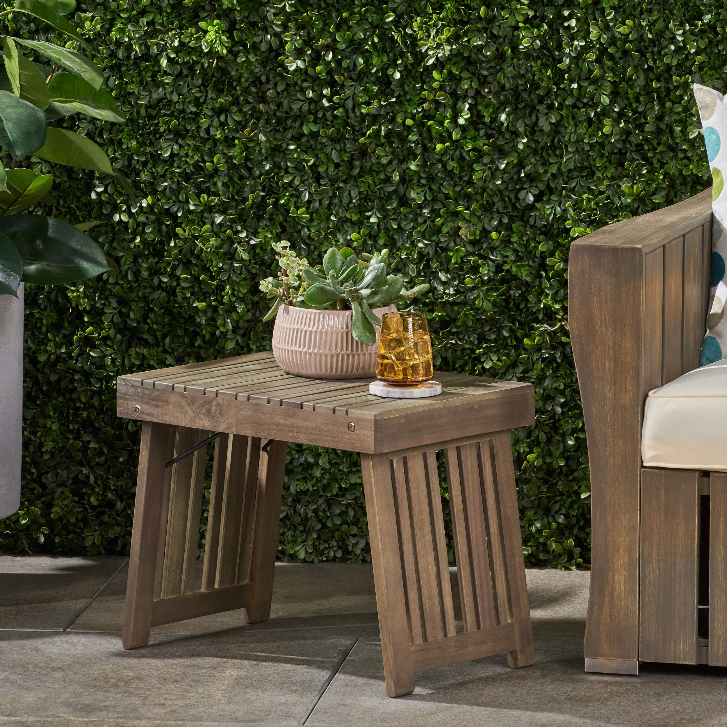 Christopher Knight Home folded profile demonstrating compact storage and easy transport benefit