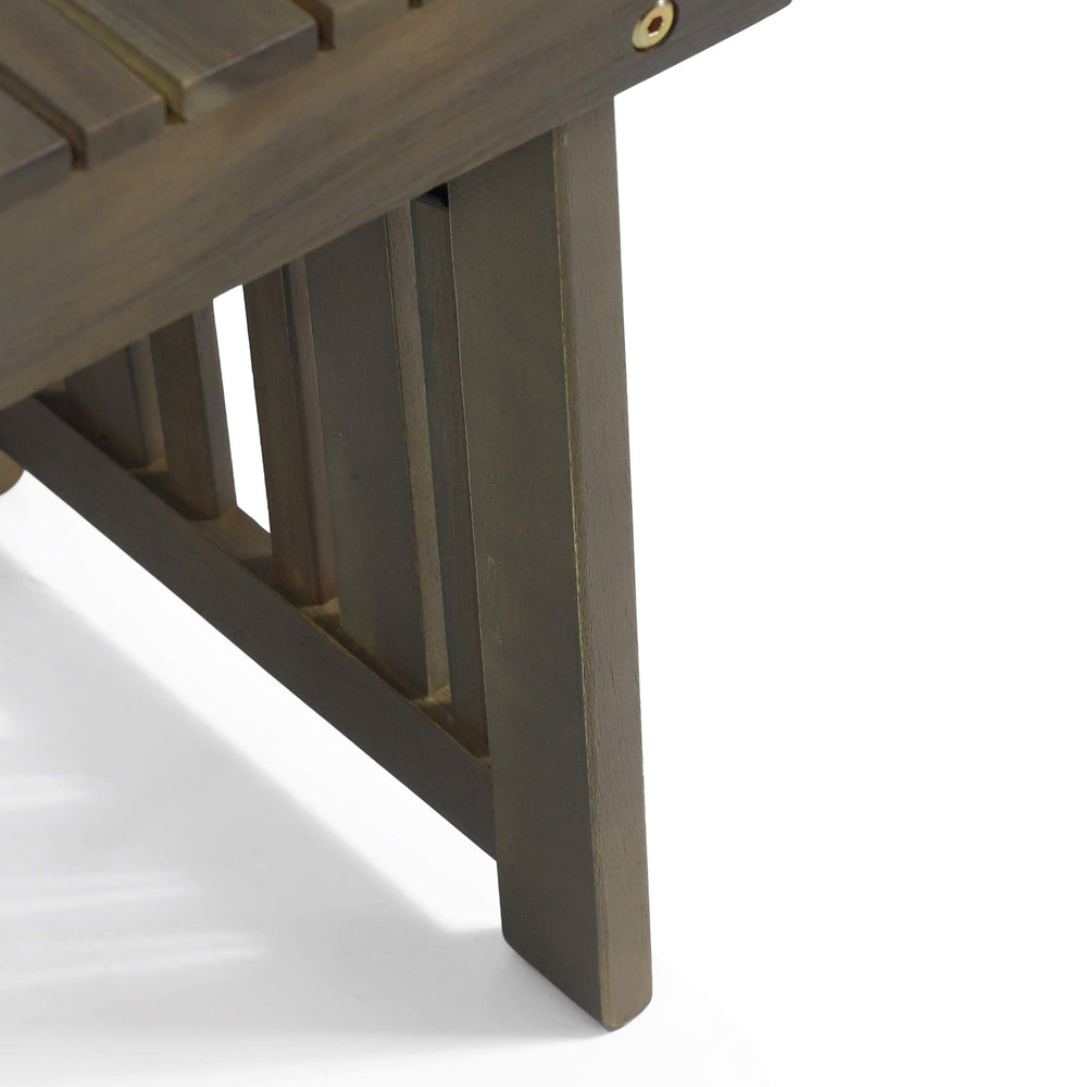 Christopher Knight Home close-up of slat top showing water-shedding design and durable surface