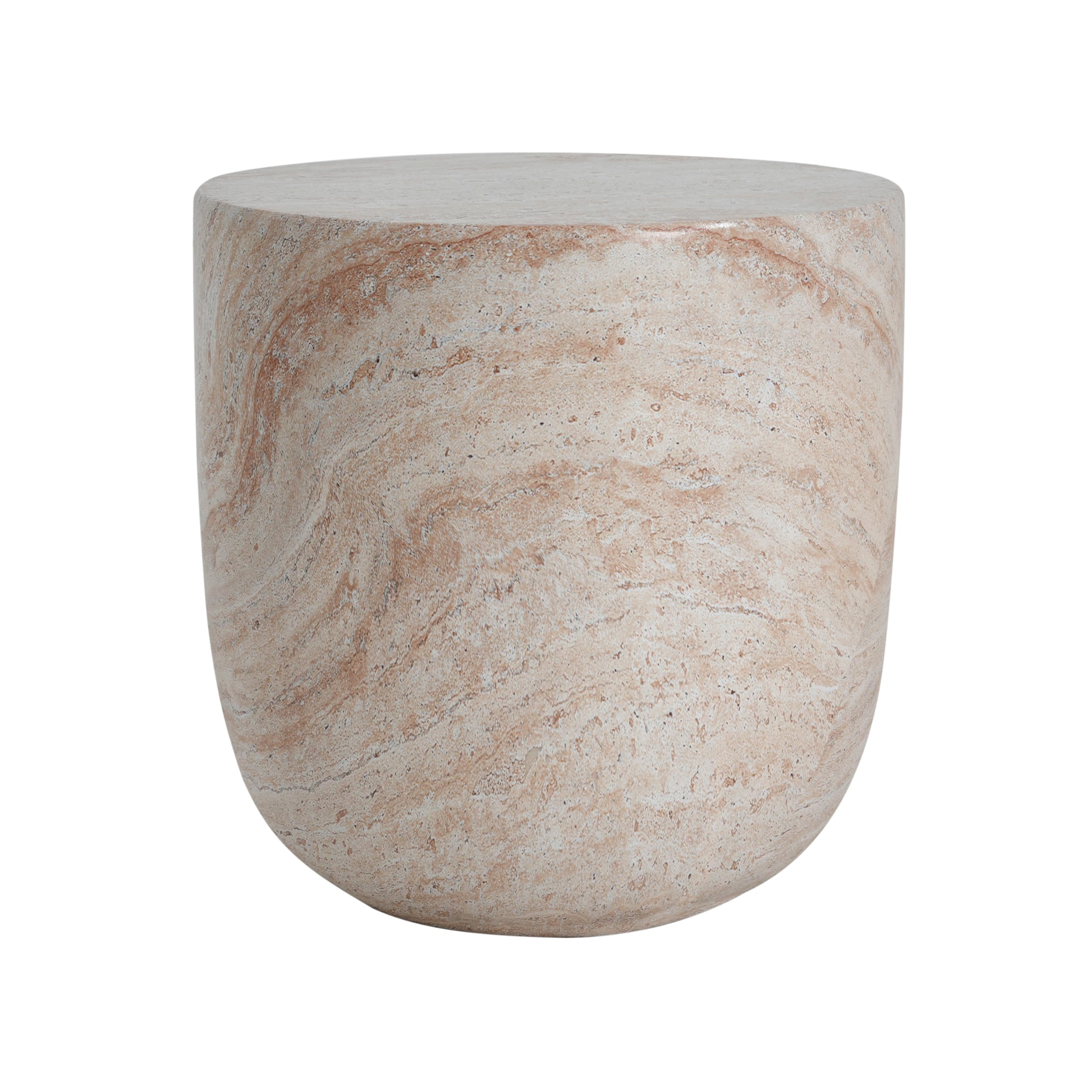 Christopher Knight Home close-up of travertine texture highlighting durable stone-like surface benefit