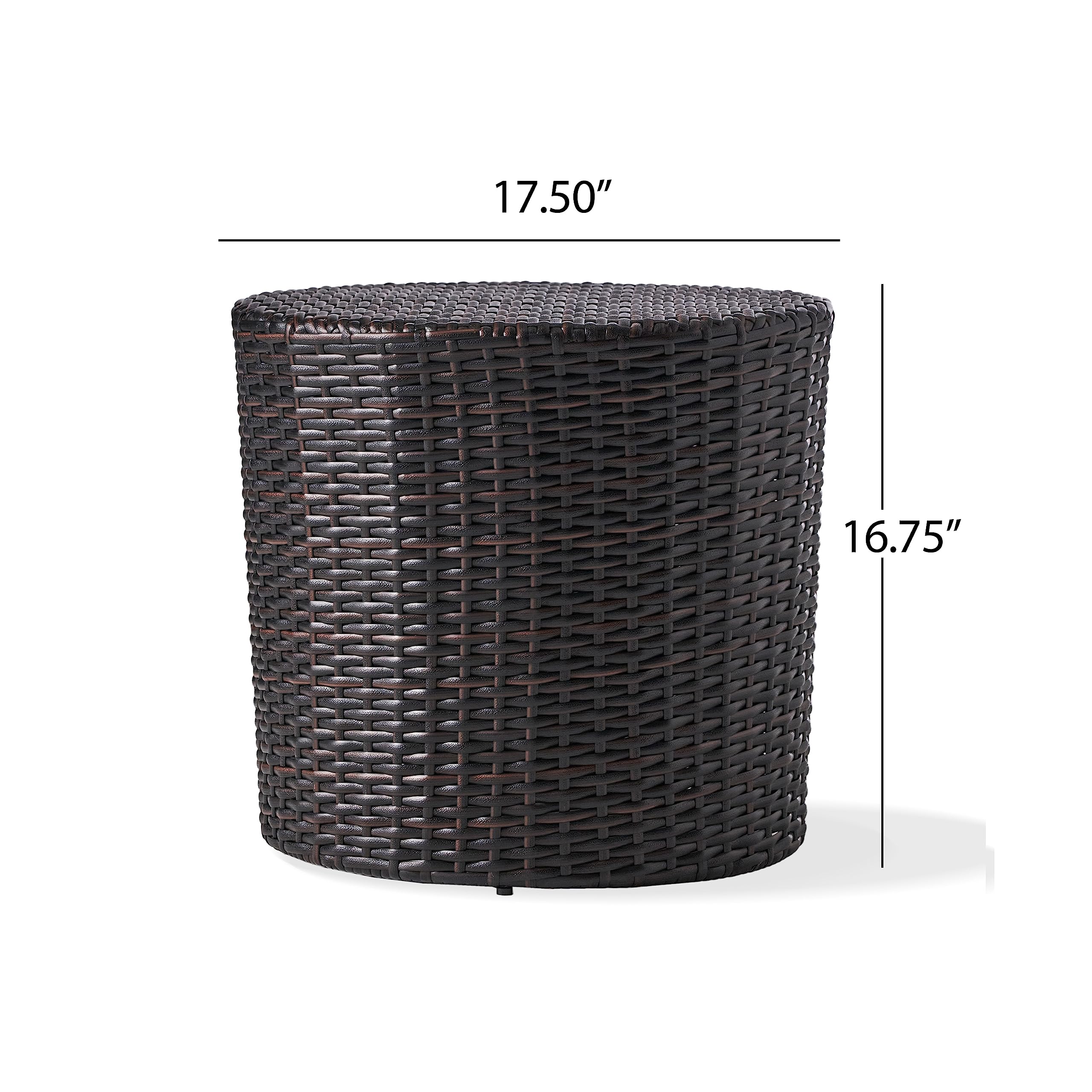 Christopher Knight Home Keaton wicker texture detail highlighting durable synthetic weave