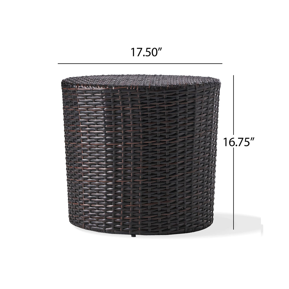 Christopher Knight Home Keaton wicker texture detail highlighting durable synthetic weave