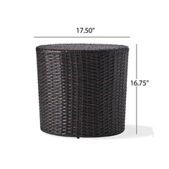 Christopher Knight Home Keaton wicker texture detail highlighting durable synthetic weave