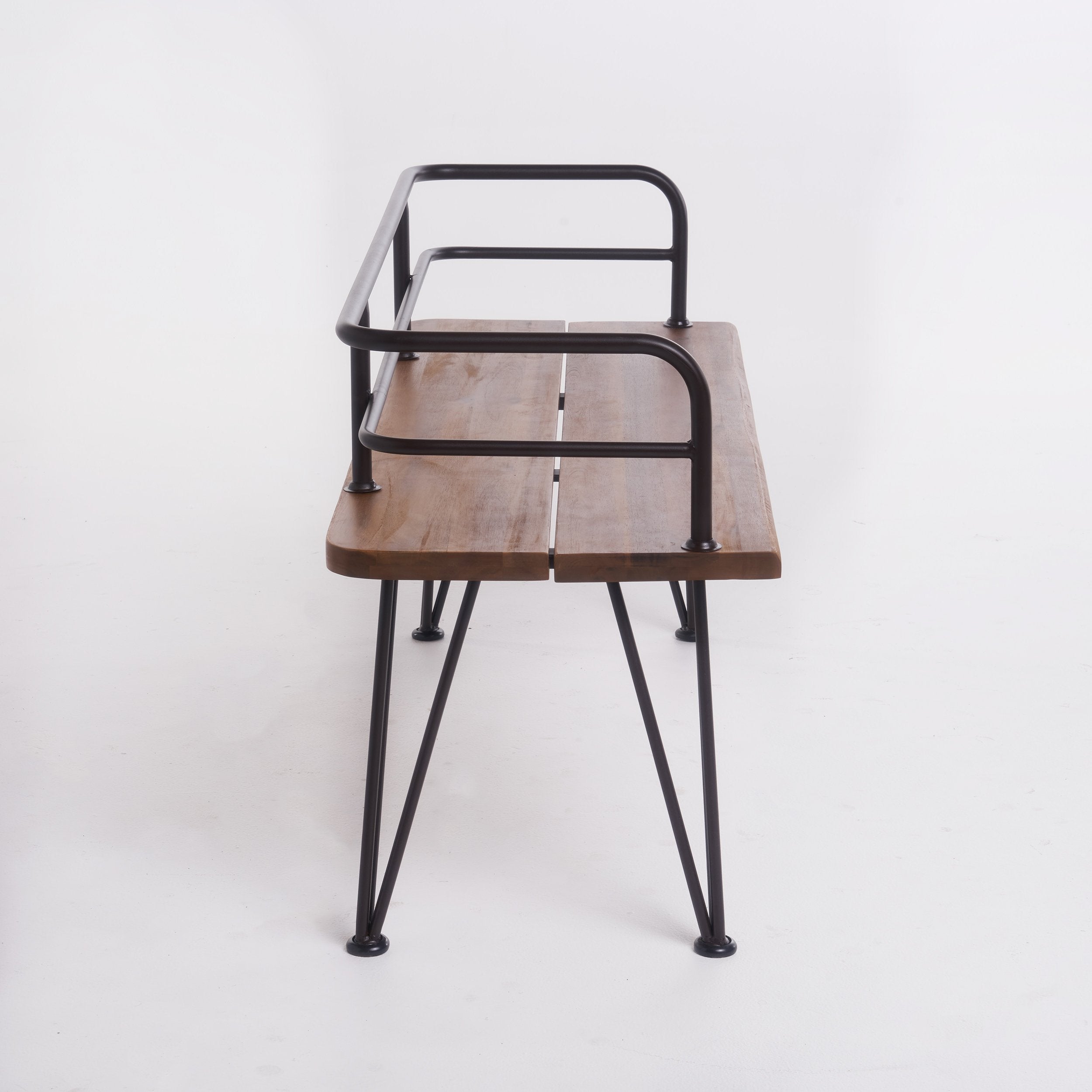 Christopher Knight Home iron frame detail showing rustic metal and sturdy construction benefit