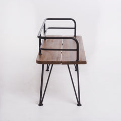Christopher Knight Home iron frame detail showing rustic metal and sturdy construction benefit