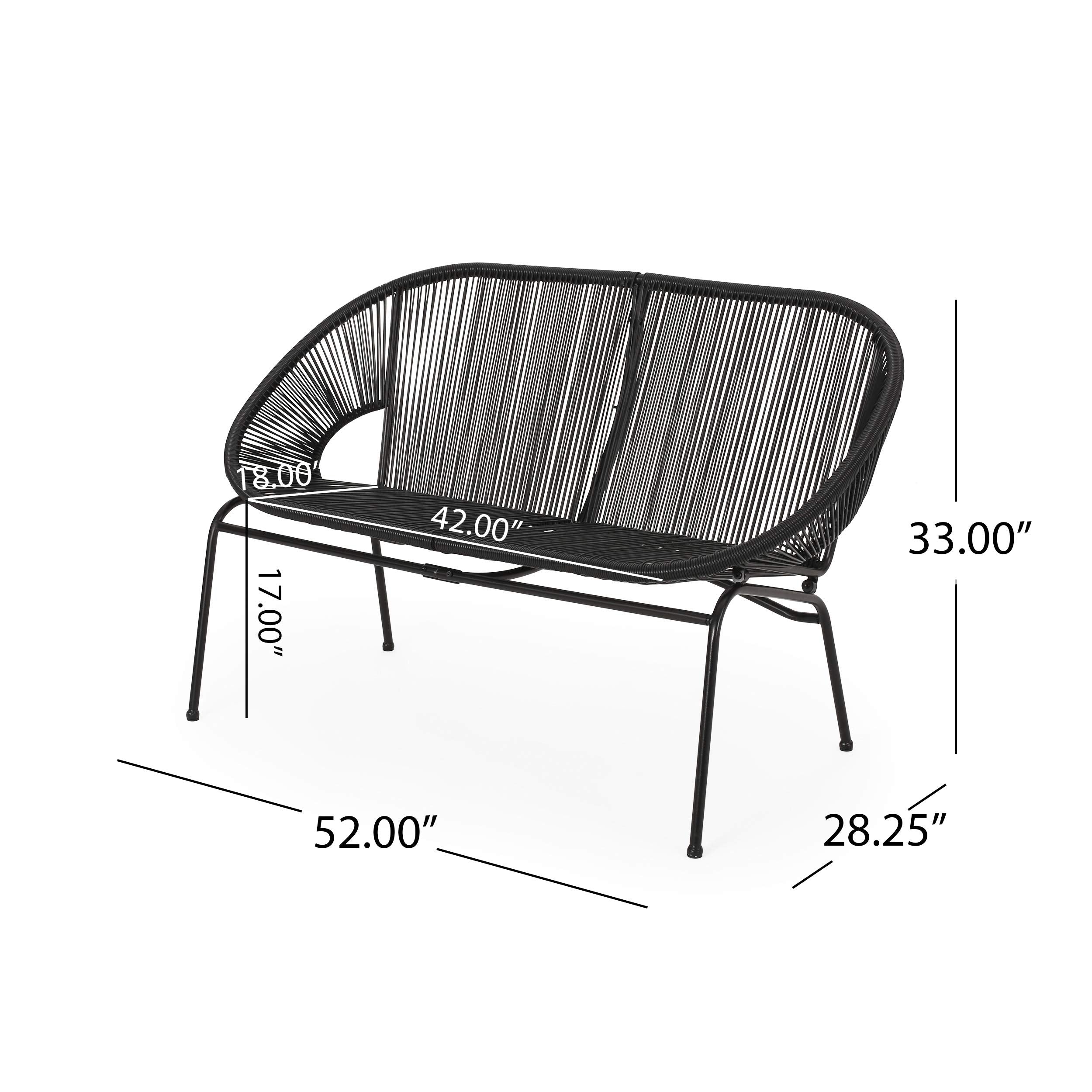 Christopher Knight Home packaged and assembled product showing components and assembly result