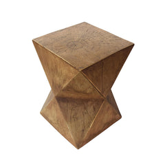 Christopher Knight Home front view of hourglass accent table showing sculptural silhouette and stability