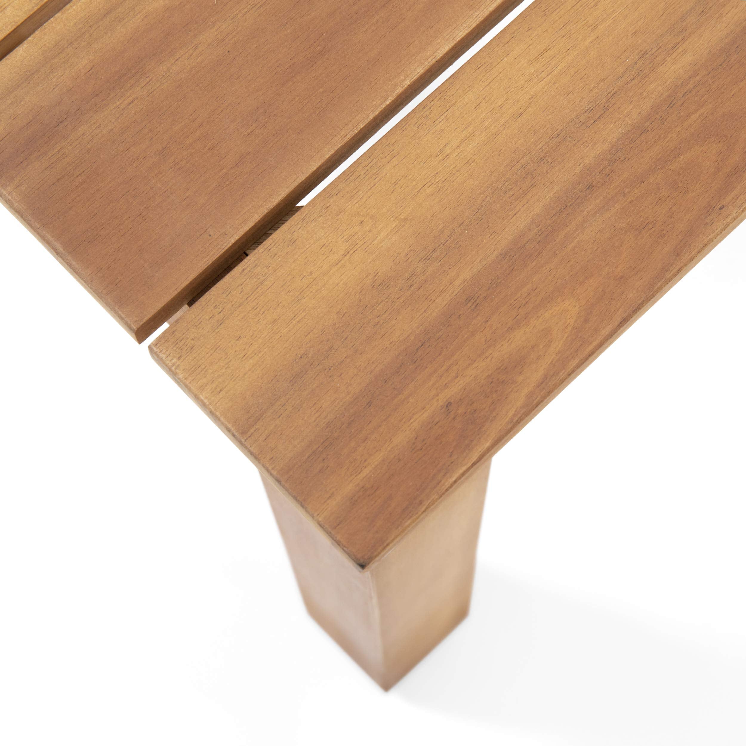 Christopher Knight Home Obreanna wood grain and brown patina finish showing natural beauty