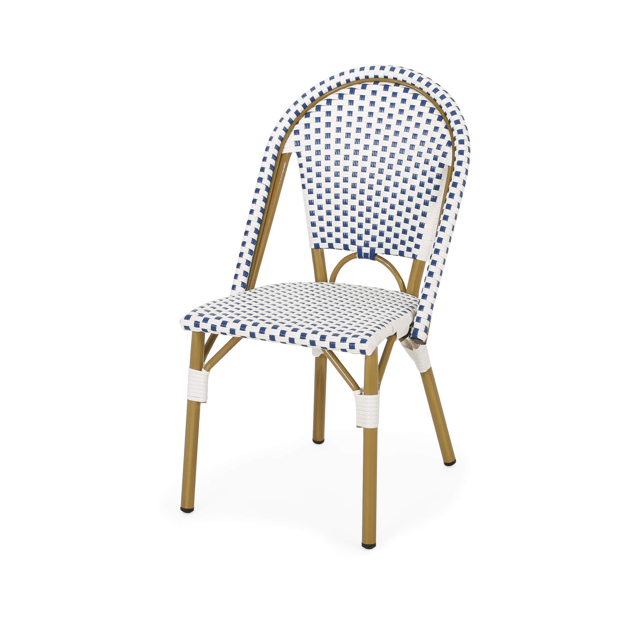 Christopher Knight Home angled back view showing curved support for relaxed posture