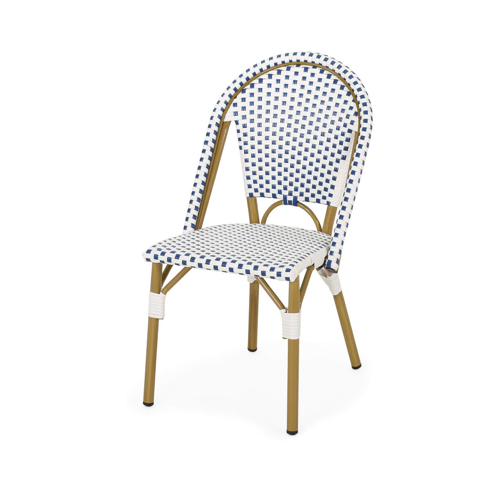 Christopher Knight Home angled back view showing curved support for relaxed posture