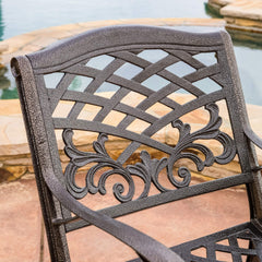 Christopher Knight Home close-up of mesh seat and back for breathable quick-drying comfort