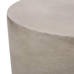 Christopher Knight Home side table placed on patio with seating showing outdoor styling and durable look