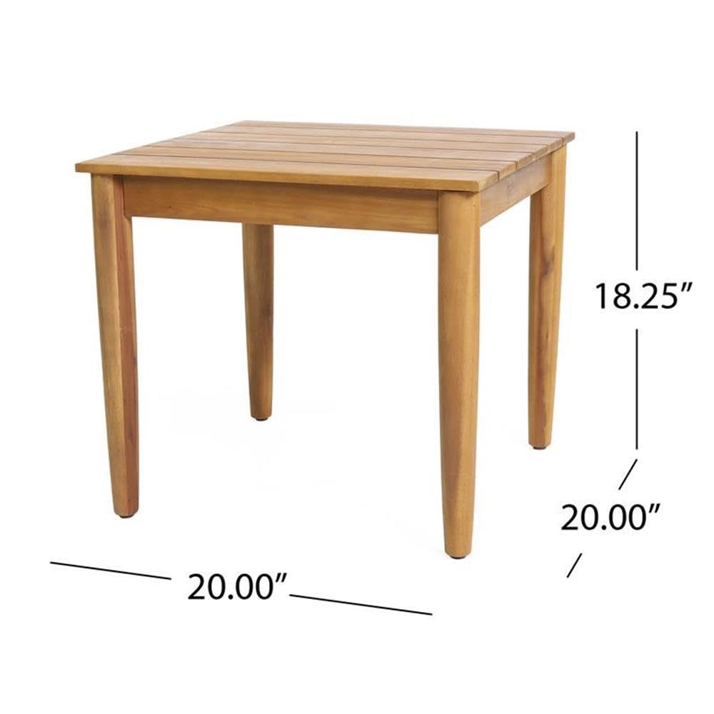 Christopher Knight Home side table next to chair for scale and usable surface height