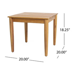 Christopher Knight Home side table next to chair for scale and usable surface height