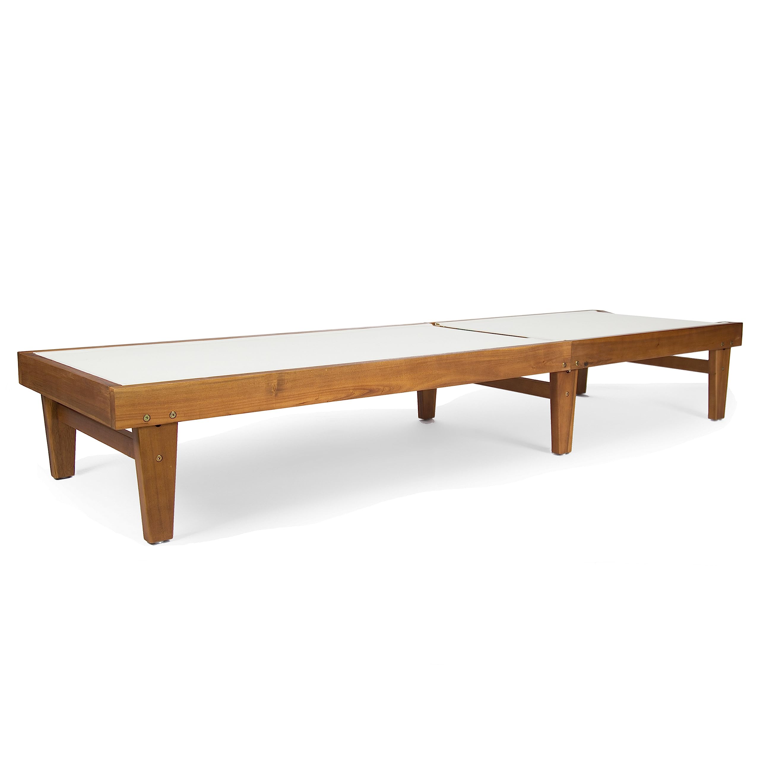 Christopher Knight Home acacia wood grain detail showing teak finish and durable construction for weather resistance