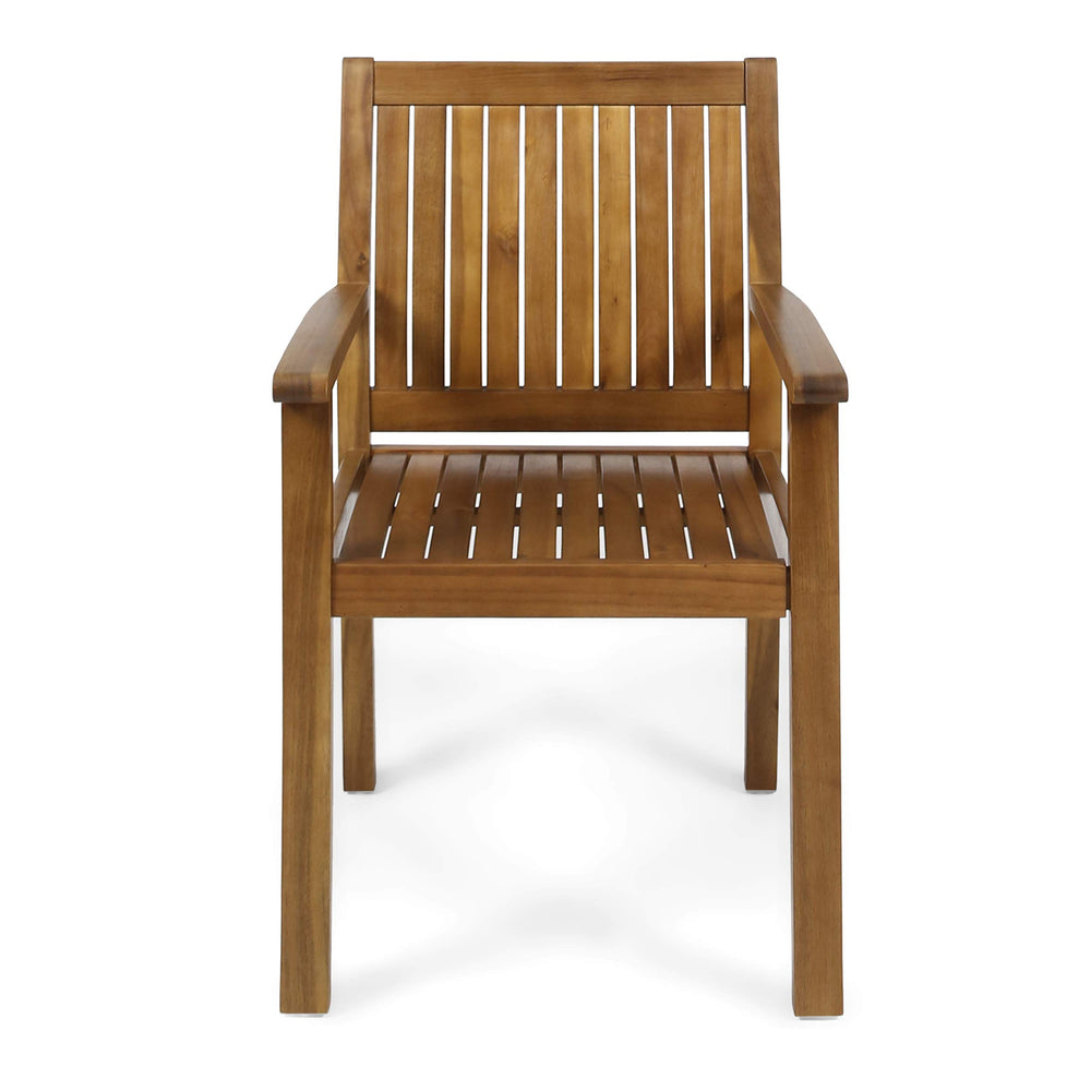 Christopher Knight Home detailed view of chair back craftsmanship and joinery for long-lasting stability
