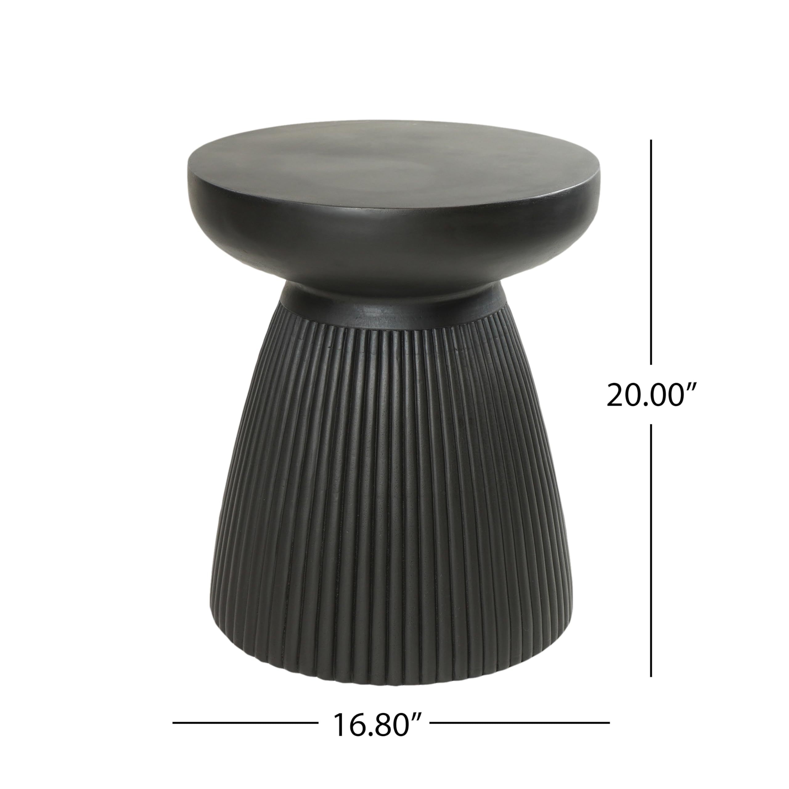 Christopher Knight Home top surface detail showing flat 16.8-inch tabletop ideal for drinks