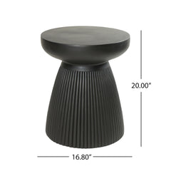 Christopher Knight Home top surface detail showing flat 16.8-inch tabletop ideal for drinks