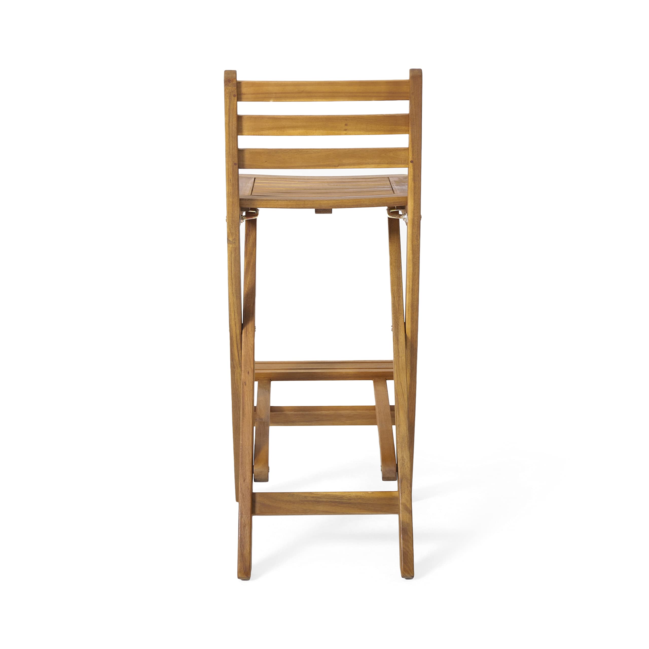 Christopher Knight Home folded stools stored under shelf showing space-saving storage and seasonal convenience