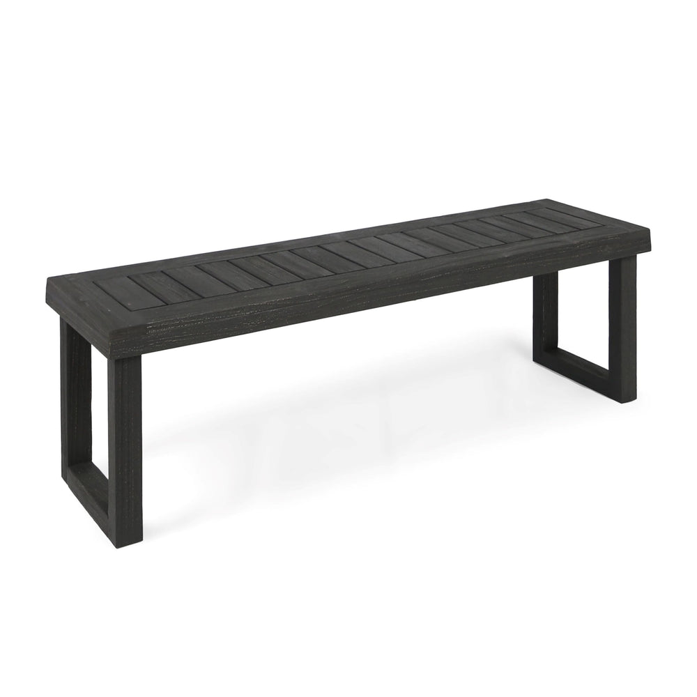 Christopher Knight Home bench front view showing clean lines and modern seating benefit