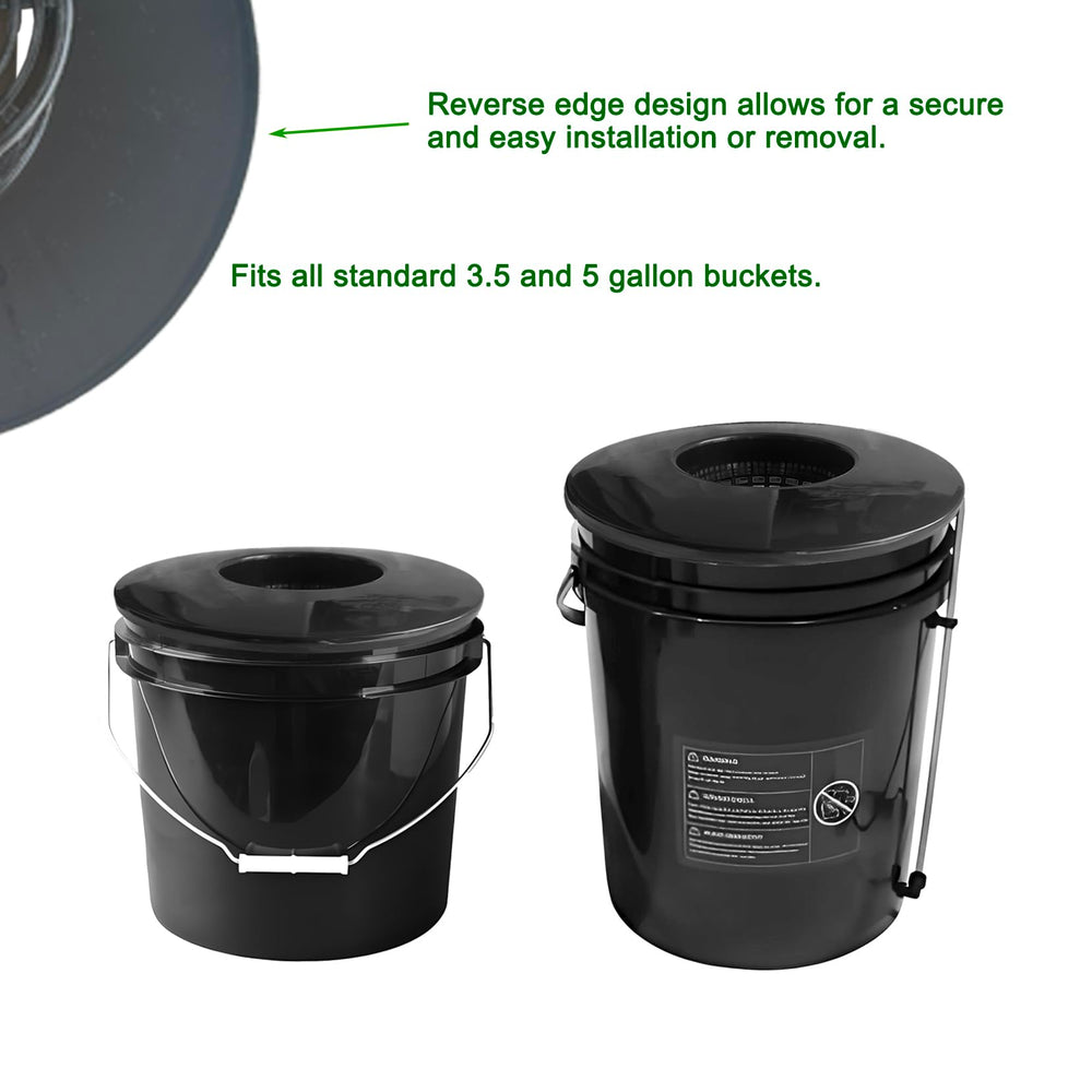 CHTASO side profile seated on a 5-gallon bucket demonstrating secure fit and stability