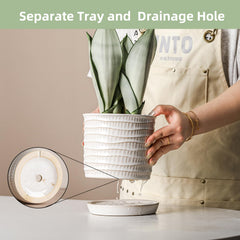 Chubacoo drainage hole and saucer showing water control and surface protection