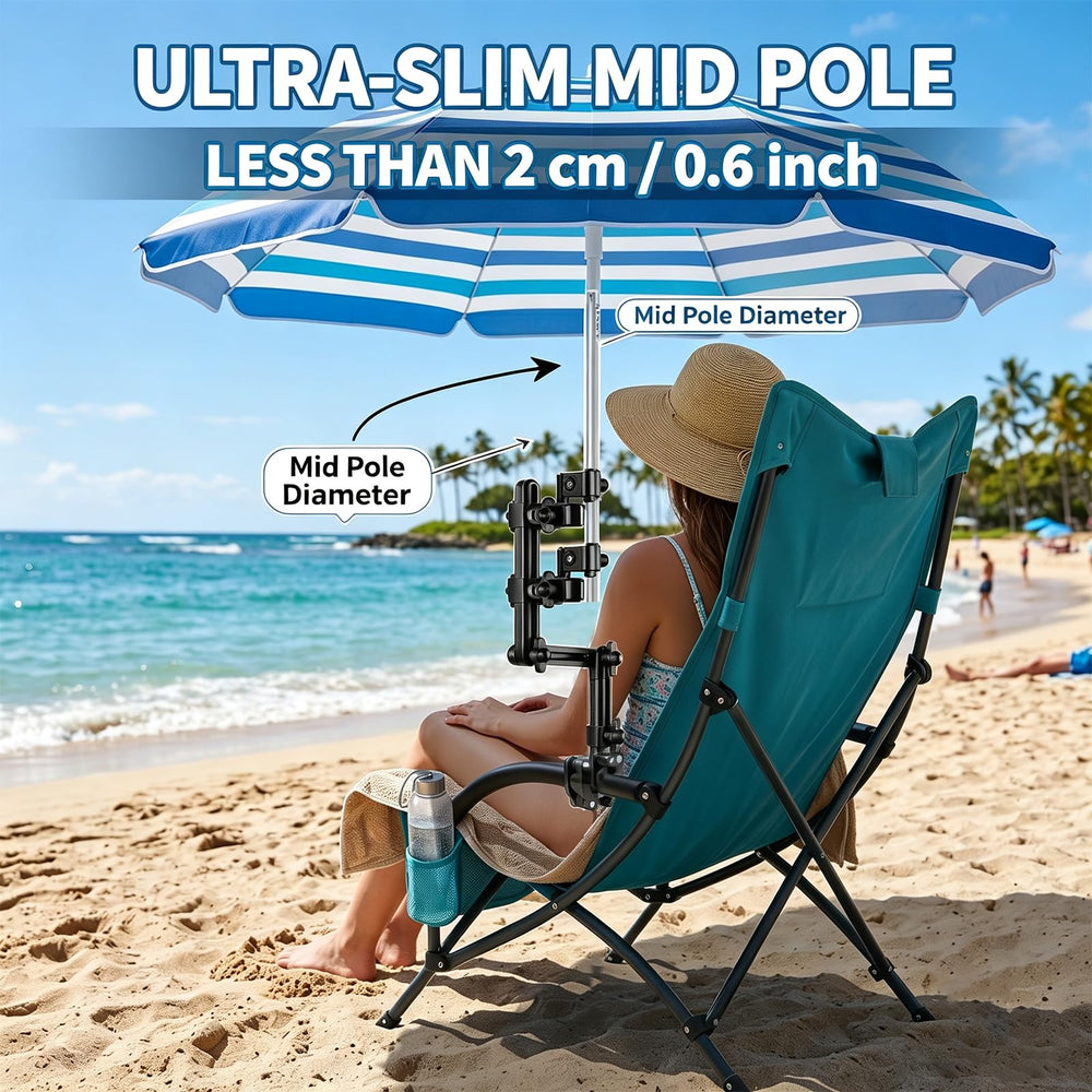 Chufnt installed on wheelchair side profile improving sun protection
