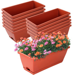CHUKEMAOYI front view of rectangular planter showing clean lines and size benefit