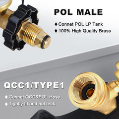 Chulan adapter thread detail highlighting PTFE tape seal for leak prevention