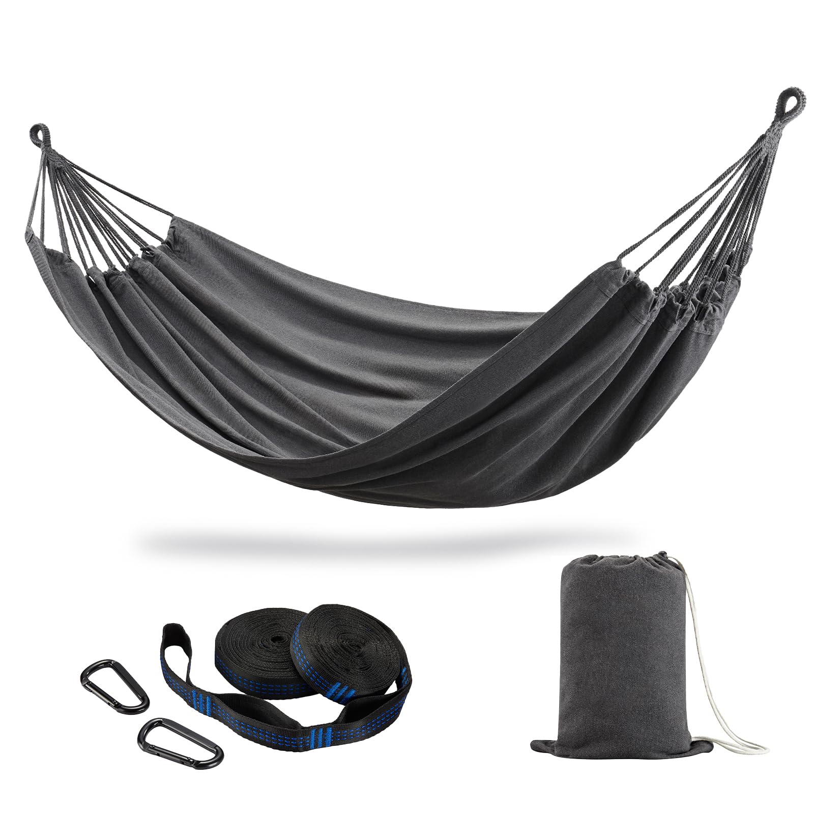 CHULIM double hammock front view showing full bed and ropes, comfortable lounging