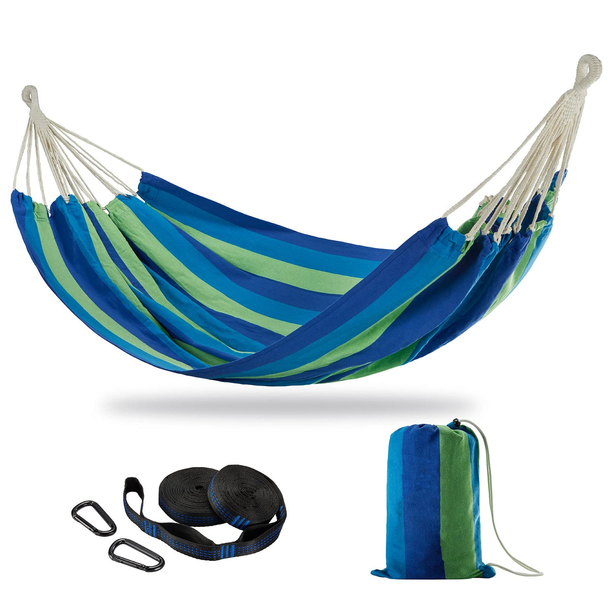CHULIM front view of extra large hammock showing roomy bed and color