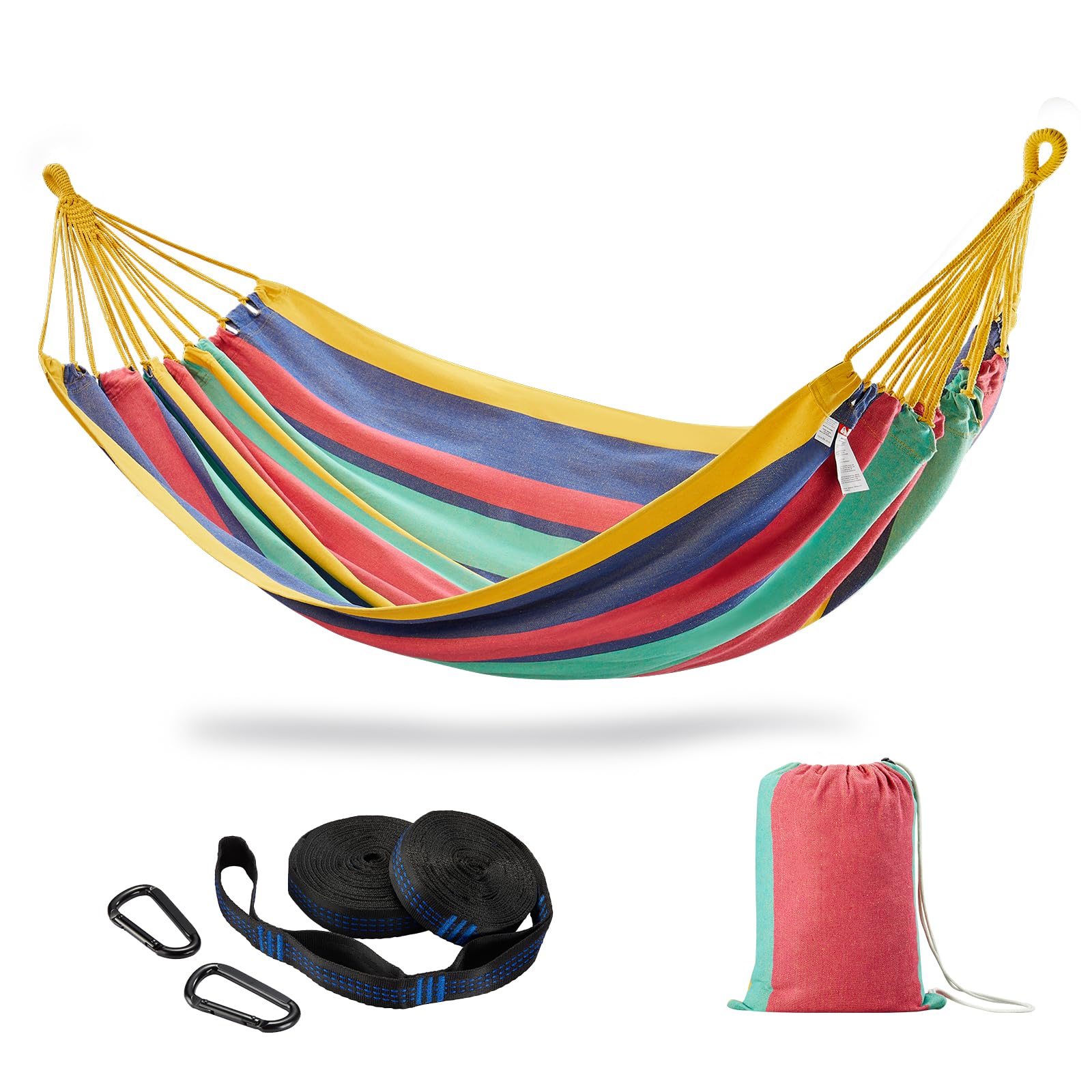 CHULIM double hammock front view showing full bed and ropes, comfortable relaxation