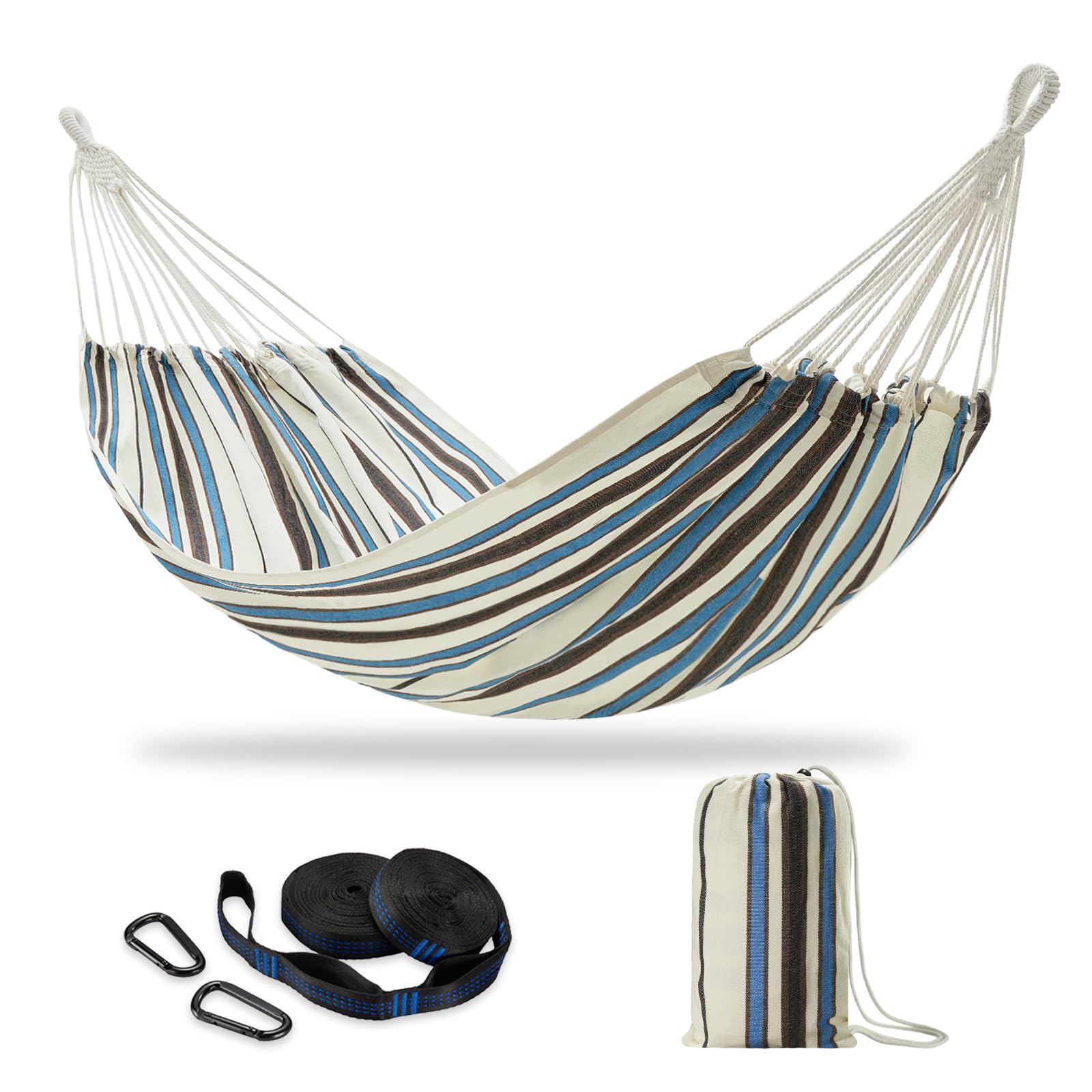 CHULIM double hammock front view showing roomy bed and relaxed posture benefit
