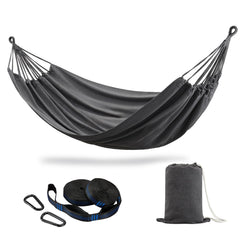 CHULIM double hammock front view showing full bed and ropes, comfortable lounging