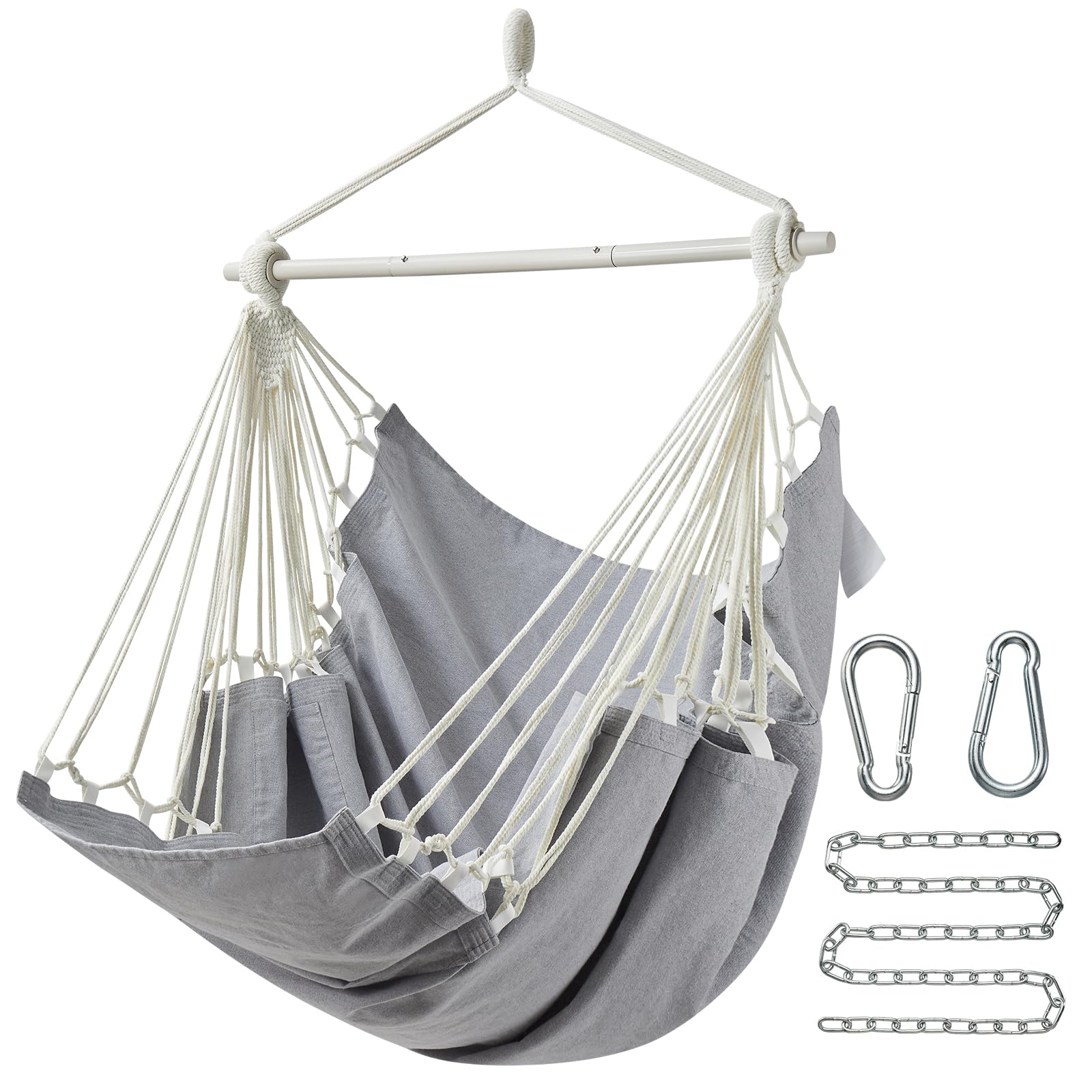 CHULIM hammock chair front view showing roomy seat and comfort