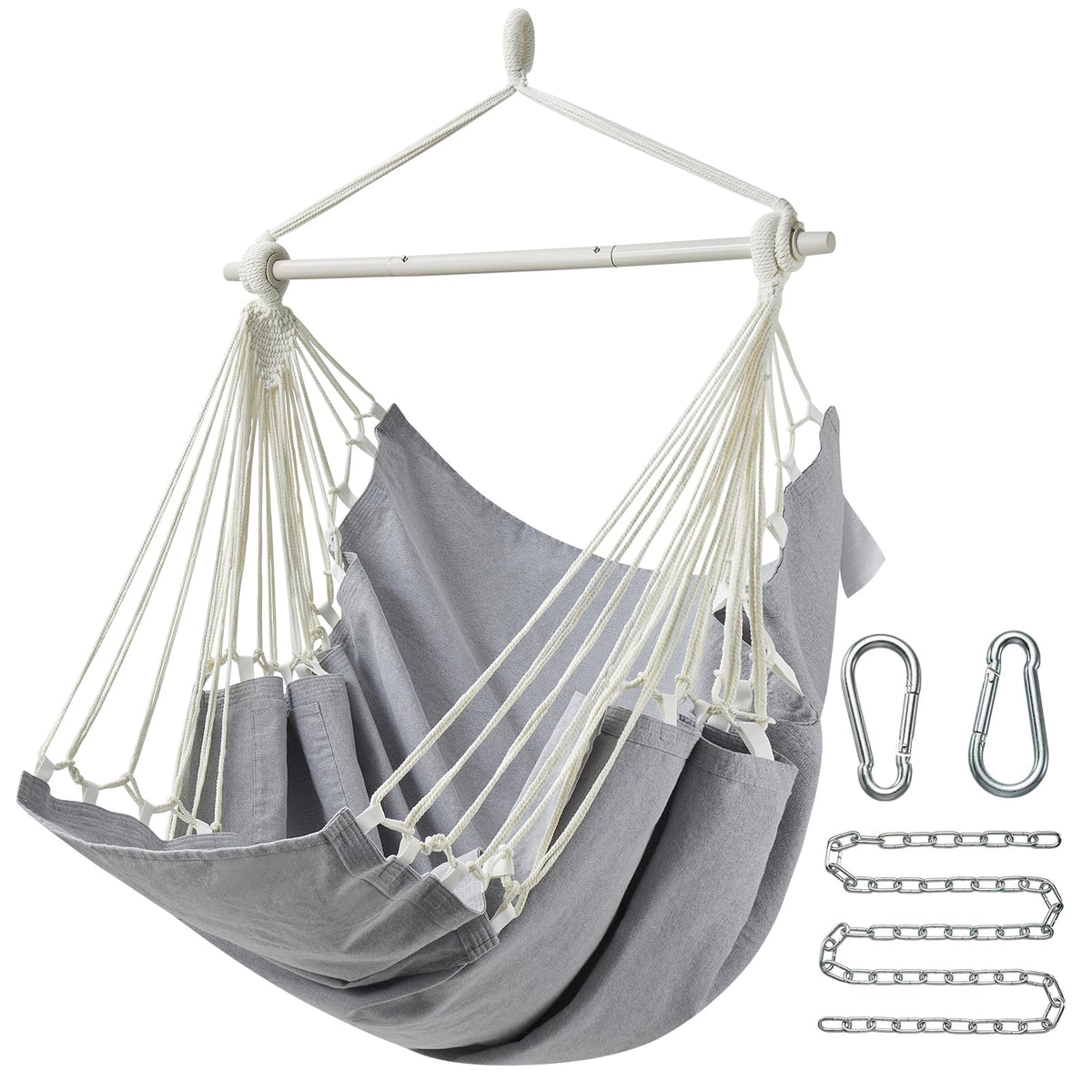 CHULIM hammock chair front view showing roomy seat and comfort