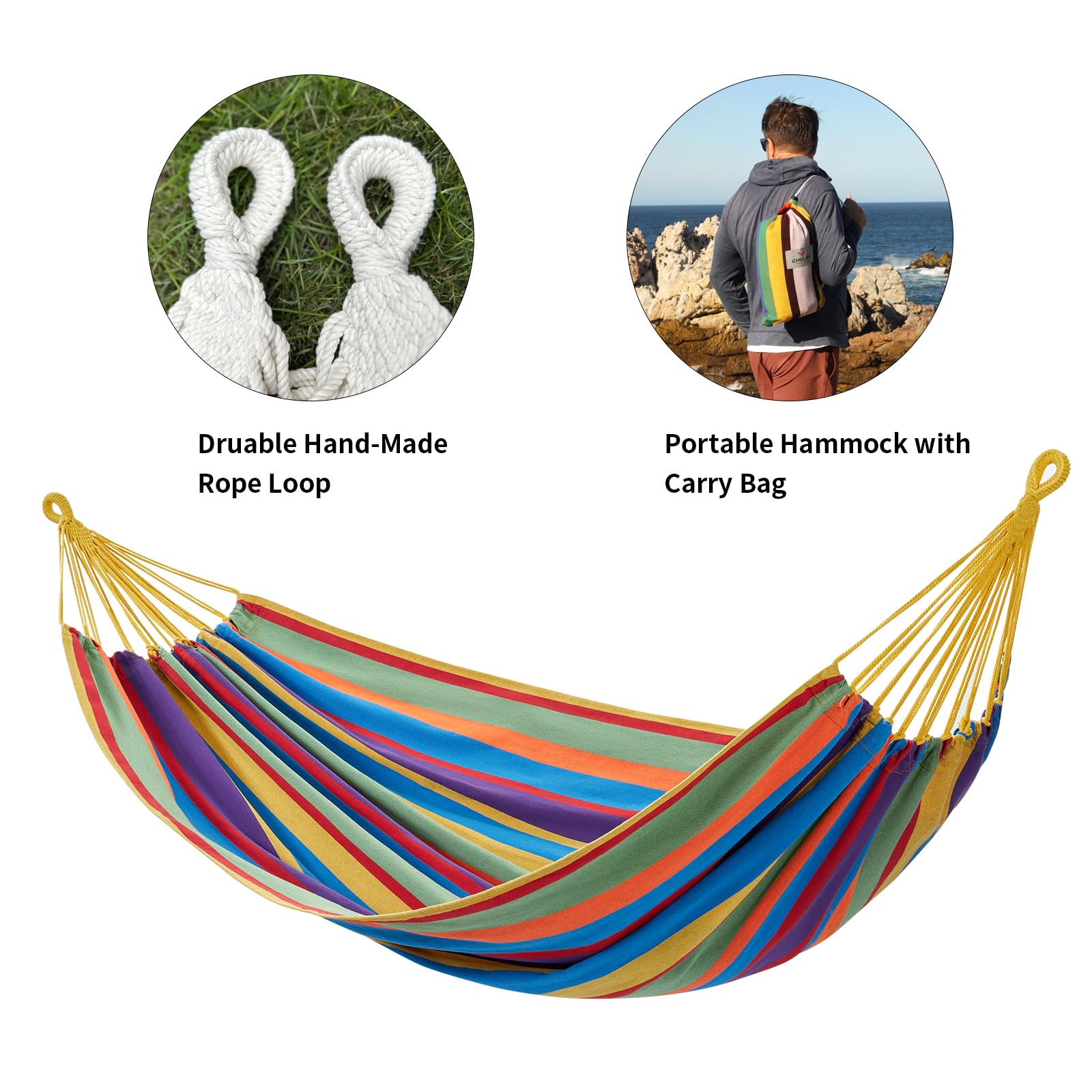 CHULIM hammock packed in carry bag for easy transport and storage