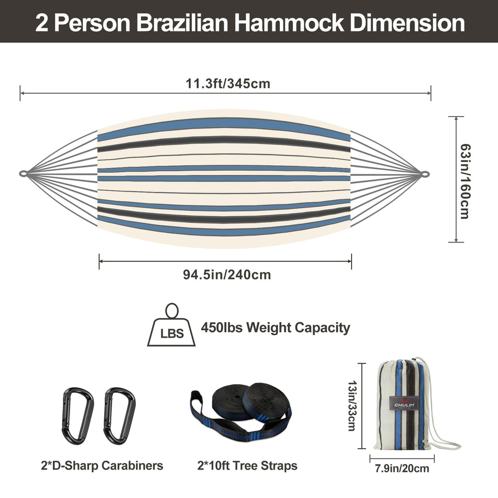 CHULIM tree straps and 8cm carabiners displayed for quick secure setup benefit