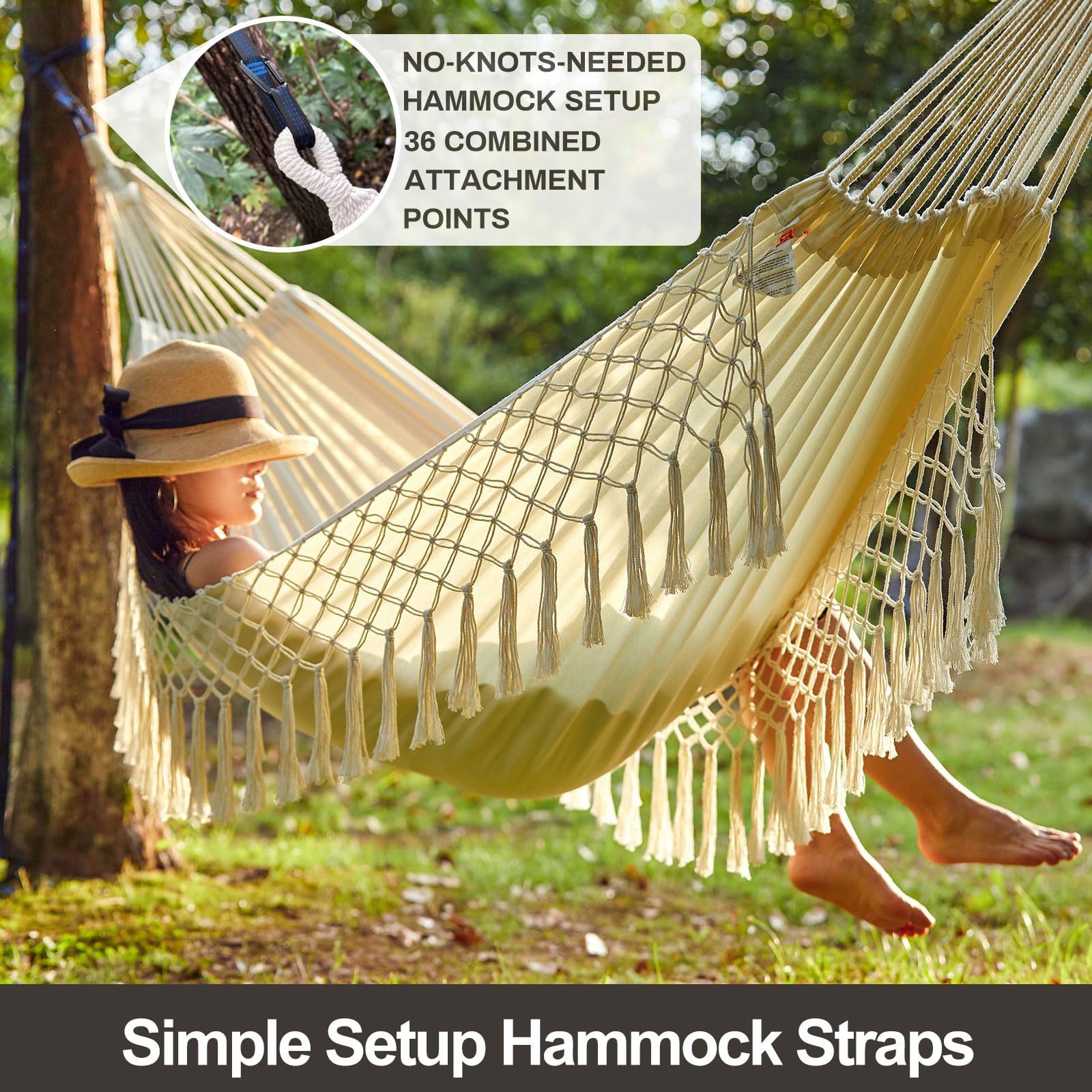 CHULIM hammock in use with two people demonstrating roomy comfort