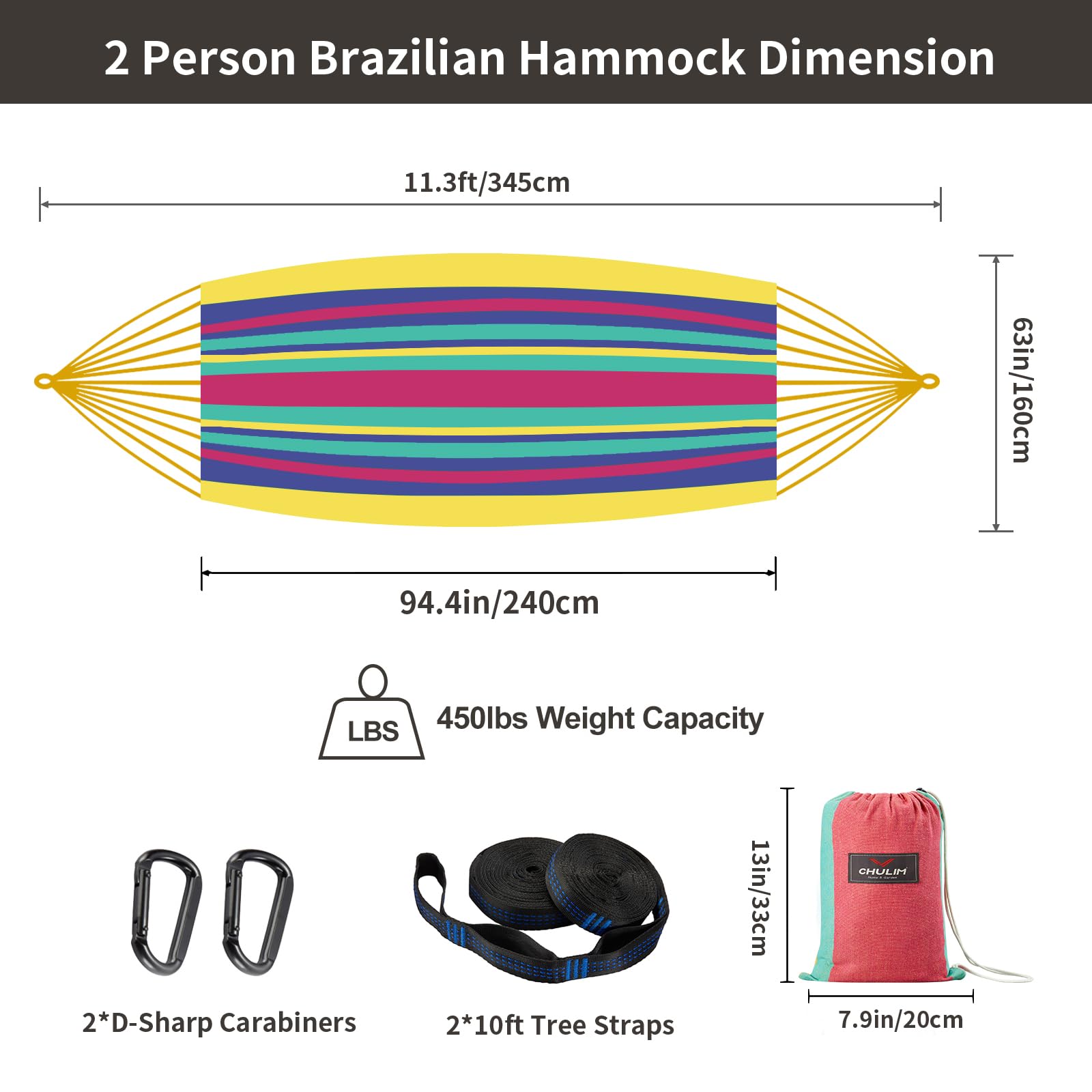 CHULIM hammock in use with two people, demonstrates roomy comfort and support