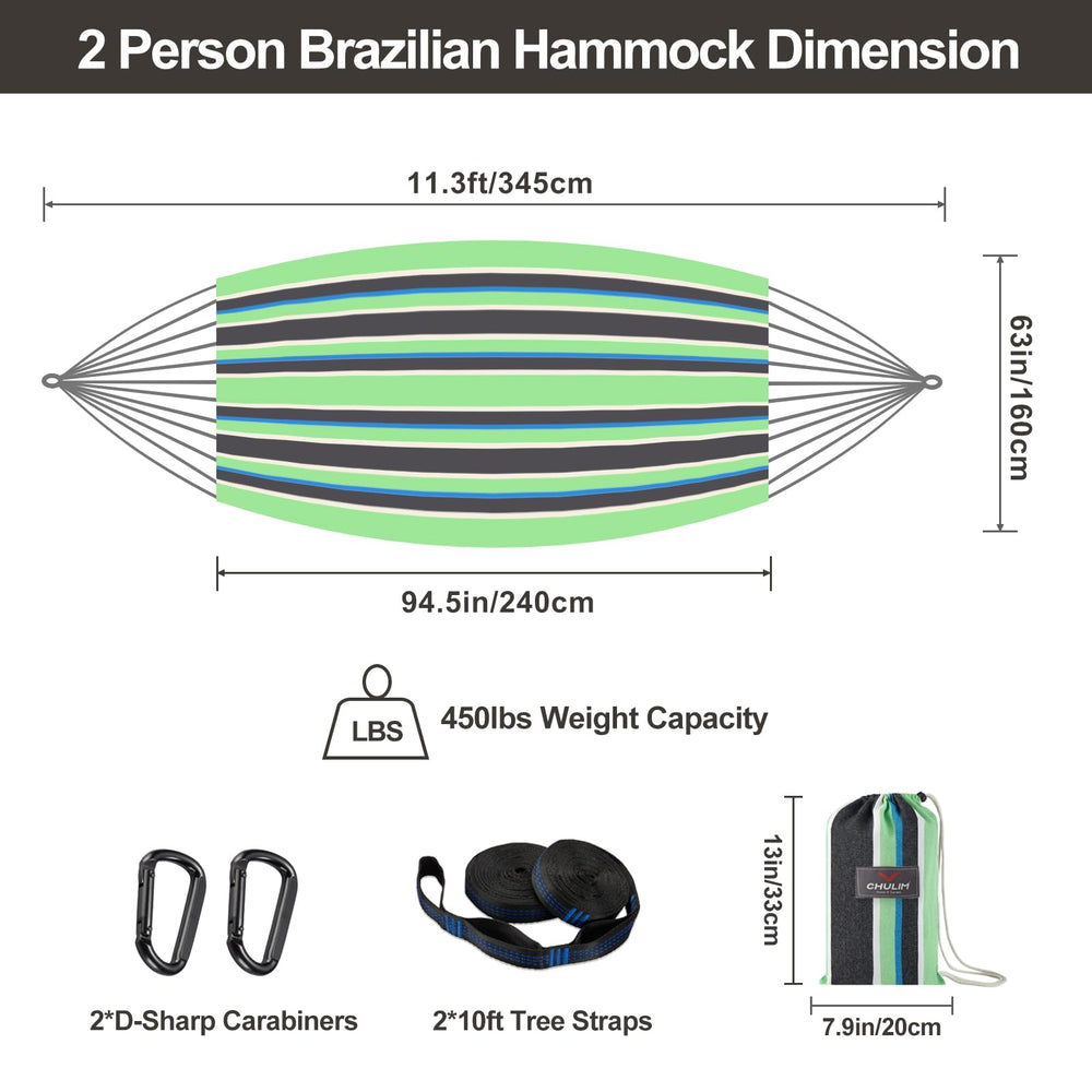 CHULIM hammock in use with two people relaxing, showcasing roomy support